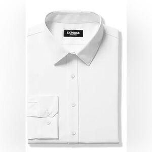 Express Extra Slim Solid Everyday Performance Dress Shirt M